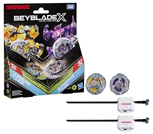 Beyblade X and Transformers Collab, Bumblebee 3-60GP vs Shockwave 5-80O