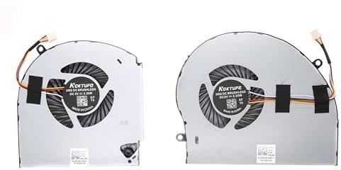 VENTILATEURS CPU & GPU COMPATIBLE POUR PC PORTABLE DELL ALIENWARE 17 R4 / 17 R5-04RFW1 / 0W0J86