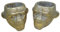 Generisch 2er Set Pflanztopf AFFE je 12 x 11 x 9 cm Blumentopf Deko Figur GTT K61