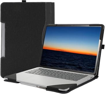 Laptop Case Cover for Microsoft Surface Laptop Studio 1 & 2 14.4 inch Detachable Notebook Sleeve Computer Bag Ultrabook PU Shell (Dark Grey)