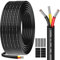 Cable Eléctrico 18 AWG 3 x 0,82 mm² UL2464-20 Metros, 3 Conductores de Cobre Estaño, 300V, Ideal para Iluminación LED Auto, Casa y Aplicaciones Exteriores