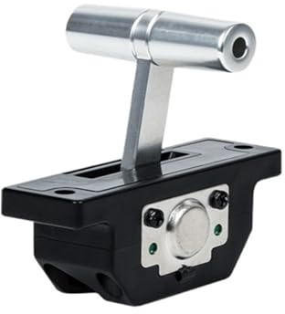 LNHHG T-BAR Video Schubstange 101 Einachs-Joystick, Hall Industrie-Joystick Moflugzeug-Drohne Zugstange(Silver 5V output 0-5V)