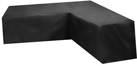 HYTROVE L-förmiger Outdoor Sofabezug Für Terrasse Aus 210d Oxford Gewebe Wetterbeständig Und Verschleißfest Mit Kordelzug Für Sicheren Sitz Schutz Gegen Blätter Und Kratzer