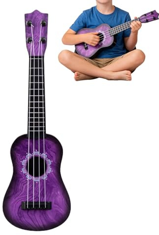 Ukulele Kinder, Gitarre Für Kinder Mit 4 Verstellbaren Seiten, Robuste Mini-Gitarre, 12.5x4x42cm Für Kleinkinder, Anfänger, , Mädchen, Spielzeug Musikinstrumente