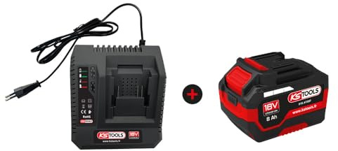 Lot d'un Chargeur Rapide et d'une Batterie 18V 8Ah