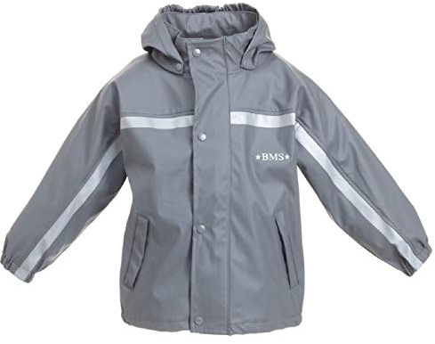 BMS Kinder Regenjacke, Wasserdicht, 128