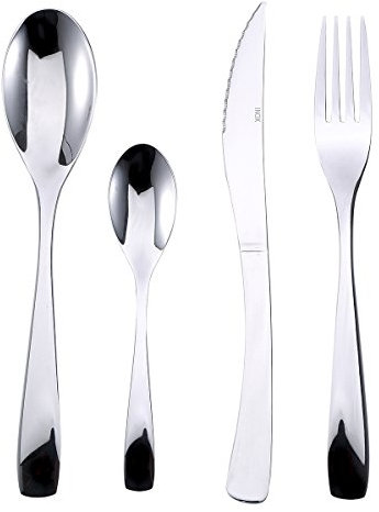 Renberg BERGNER 24PCS Cutlery SS PISA, Edelstahl, Besteck-Set, Zentimeter, 72