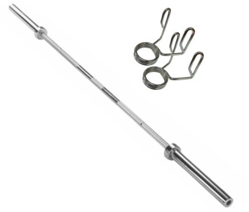VIPER 7ft Olympic Straight Barbell Weight Lifting Barbell Bars with free Collars Gym Training Fitness