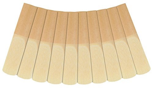 Classic Cantabile ASB-20 10er Pack Altsaxophon Blätter (Stärke: 2.0, Es-Stimmung, deutscher Schnitt, langlebig, Schilfrohrholz, einzeln verpackt in Kunststoffhüllen)