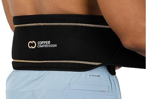 Kupfer Kompression unteren Rücken Lendenwirbelstütze Klammer # 1 Passform garantiert höchste Kupfer Inhalt, ideal für alle Aktivitäten. infundiert Wrap/Gürtel, überall tragen.