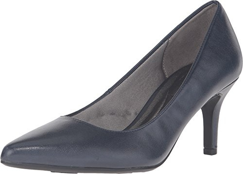 LifeStride Women's Sevyn Dress Pump, Luxe Navy 4, 9.5 W US