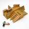 Apollo Fingerboard Rampen Set San Diego inkl. 3 Komplett-Boards und Mini-Rampe für Skate-Tricks