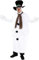 I LOVE FANCY DRESS Unisex Penguin Snowman Costume - Christmas Snowman Costume - Novelty Fat Suit (One Size)