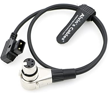 Alvin's Cables Luxus XLR 4 Pin Buchse Rechtwinklig zu D-Tap Stromkabel für ARRI Kamera Monitor 60CM