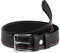 Ladeheid Kinder Gürtel Ledergürtel Mode Accessoire für Kinder Jungen Gürtel mit Schnalle 2,5 cm Breit K1D5 (Schwarz/Rot/Weiß, 60 cm (Gesamtlänge 79 cm))