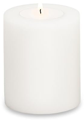 EDZARD Teelichthalter Teelichtkerze Dauerkerze Cornelius, Höhe 12 cm, Durchmesser 10 cm, geeignet für handelsübliche Maxi-Teelichter, hitzebeständig bis 90 Grad
