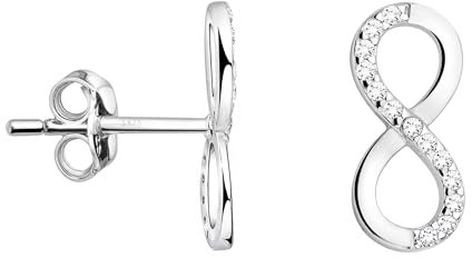 SOFIA MILANI - Damen Ohrringe 925 Silber - Ohrstecker Unendlich - E0039