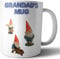 AK Giftshop Grandad's Mug - Allotment Garden Gnomes Themed Fathers Day/Birthday Gift