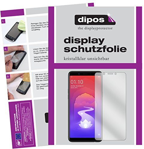 dipos 6x Clear Screen Protector for Oppo Realme 1 | Ultra-Thin, HD Clear, Protection Film, Perfect Fit, Anti-Scratch, Bubble-Free, Case-Friendly, Fingerprint Compatible