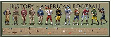 History America Vintage American Football Poster für Schlafzimmer, Heimbüro und mehr