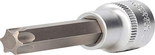 BRILLIANT TOOLS BT022987 Douille Torx 1/2, longueur 100 mm, T55 [Powered by KS TOOLS]