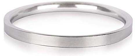 BISMAADH Herren-Kada aus Edelstahl (flach), 7 mm dick, 6.4, Edelstahl, Kein Edelstein