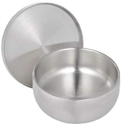 AMOYER Stainless Steel Bowl Korean Big Cooked Rice Bowl with Cover 10cm Kimchee Thickening Children Bowl Kitchen Tableware