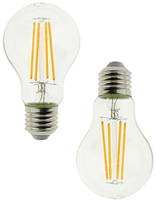 BLAUPUNKT E27 LED Lampe A60 Vintage 8W, entspricht 75W, 2700K, 2er Pack | 25.000 Stunden Lebensdauer, Flimmerfrei und augenschonend, 3 Jahre Garantie - für Wohnzimmer, Esszimmer und Café
