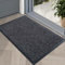 GULLAMBO Absorbent Indoor Door Mat Non Slip Rubber Backing, Heavy Duty Dirt Trapper, Washable Cotton Thread Doormat for Carpet & Hard Floors, Perfect for Entryway, Hallway, Front and Back Entrances