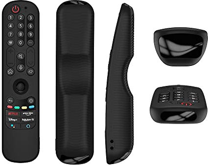 Protective Cover For LG AN-MR21GC MR21N/21GA Remote Control,Colorful Silicone Case For LG OLED TV Magic Remote (black)