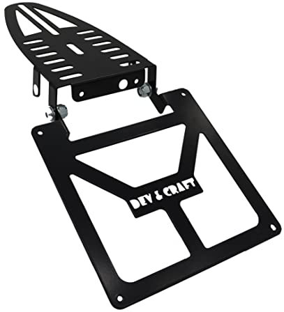 Portatarga per KTM TM Husqvarna 125 300 450 Nero Pieghevole Universale Adattaible Moto Enduro Motard