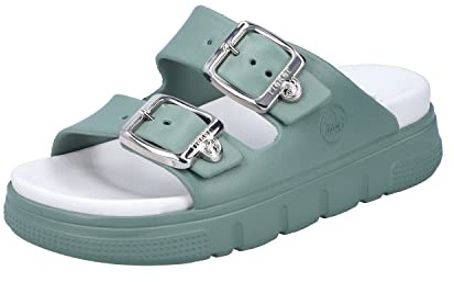 Rieker Damen Pantoletten P2180, Frauen Slipper