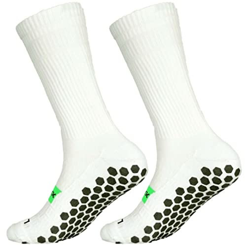 SHOESOXX rutschfeste Sport Socken Funktionssocken Pad Soft-Air Sohle Weiß, Gr.L