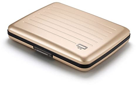 ÖGON -DESIGNS- Portefeuille en Aluminium, Grande capacité avec Fermoir en métal, Protection RFID Contre la fraude et la démagnétisation, modèle Smart Case Oslo Large