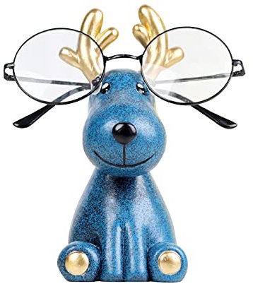 JUKIDS Tier-Brillen-Halter, niedlicher Hirsch-Brillenständer, dekorativer Brillenständer, Sonnenbrillen-Display-Ständer, Brillenzubehör für Desktop-Dekoration und Geschenk