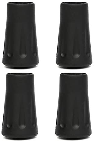 LYITZW 4 Stück Nordic Walking Pads Walking Stöcke Walking Pads Asphalt Gummipuffer Für Alle Gängigen Nordic Walking Stöcke Trekkingstöcke Gummipuffer Mit Einen Durchmesser Von 12mm