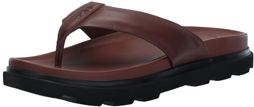 UGG Herren Capitola Flip Schiebe-Sandalen, Cognac, 45 EU