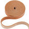 GORGECRAFT 2m langes 12.5mm Mattes Sandbraun Lederband 2 mm Dick Flaches Leder Spitzenabisolierschnur Flechtschnur Rolle Gürtelwickel Einseitiges Lederzubehör Kunstschnur Für Herstellung Kleidung