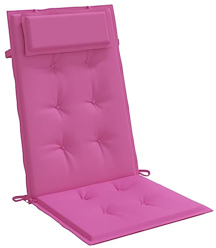 vidaXL Hochlehner Auflage 6 STK., Sitzkissen für Gartenmöbel Hocker Ottomanen, Wasserabweisendes Sitzpolster, Sitzauflage Stuhlauflage, Rosa Oxford Gewebe