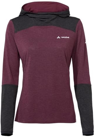 VAUDE Women's Tremalzo LS Shirt, Langarm-Fahrradshirt für Damen, Cassis Uni, 38