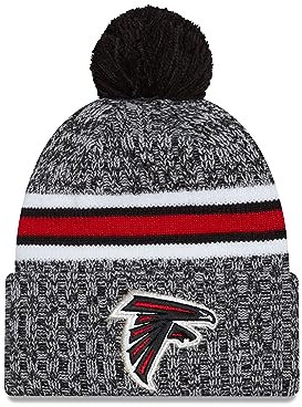 New Era Atlanta Falcons NFL 2023 Sideline Sport Knit OTC Black Red Beanie - One-Size