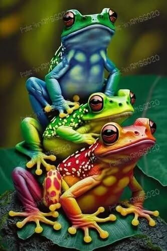 Puzzle 120 Teile für Erwachsene, bunte Froschpuzzle, Tierpuzzle, intellektuelles Lernspielzeug, Sammlerstück, Heimdekoration, Wanddekoration