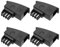 YINETTECH 4 Stück Telefonadapter TAE Telefonbuchse TAE-F Stecker auf RJ11 Buchse Stecker 6P4C Buchsenadapter TAE Stecker Telefonrouter