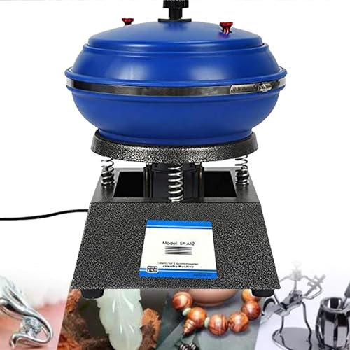 LSBHPPD Professionelles Rock Tumbler Kit,elektrische Rock Tumbler Vibrationsschüssel,vibrierende Poliertrommel,Vibration Tumbler Vibrationspoliermaschine,Starke Tragfähigkeit,Bequeme Bedienung