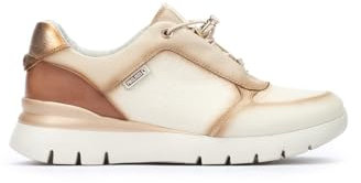 Pikolinos Deportivos en Cuero Asturias para Señora Color Nata