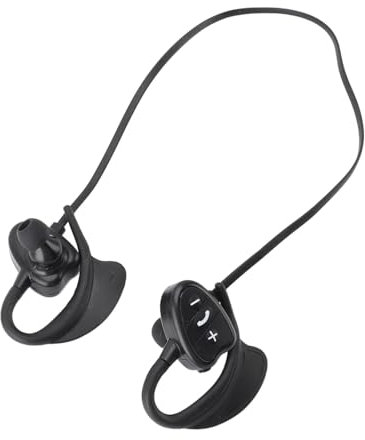 Asixxsix Cuffie da nuoto, auricolari Bluetooth wireless, IPX8, impermeabili, aperti, con messaggio vocale intelligente, riduzione del rumore, cuffie sportive per surf e immersioni (nero)