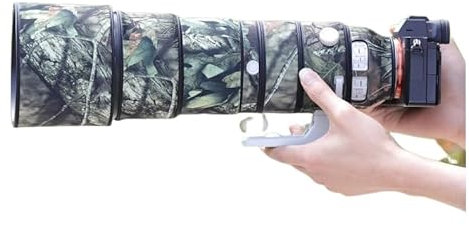 CHASING BIRDS Wasserdichte Objektivschutzabdeckung für Sony FE 200–600 mm F5.6–6.3 G OSS regenfeste Objektivschutzabdeckung, Camouflage-Muster