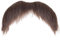 DIVINA VITAE Schnurrbart Selbstklebender Braun Lustige Fake Bart Realistischer Schnurrbart zum Ankleben Gesichtsbart Männer Frauen Halloween Weihnachten Party Cosplay Zubehör