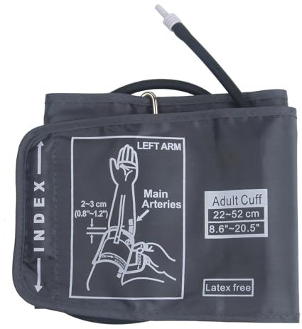 Extra Large Blood Pressure Cuff, Blood Pressure Monitor Extra Large Cuff, Adjustable XL Blood Pressure Cuff for 22-52cm Big Arm, Compatible with Omron BP Monitors
