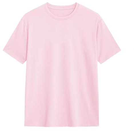 T-Shirt Homme col Rond Manches Courtes 100% Coton Basique uni Respirant 150 g/m² S‑3XL Couleurs Classiques